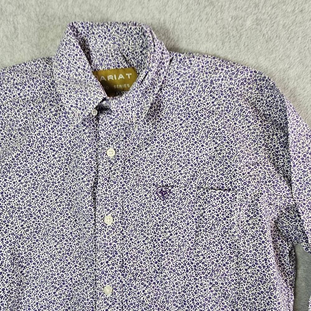 Ariat Pro Series Dress Shirt Small  Button down Purple